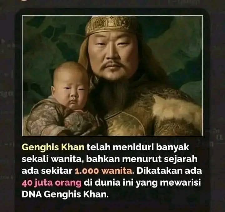 Fakta Sejarah Genghis Khan “Lelaki Perkasa” Pernah Tiduri 1.000 Wanita