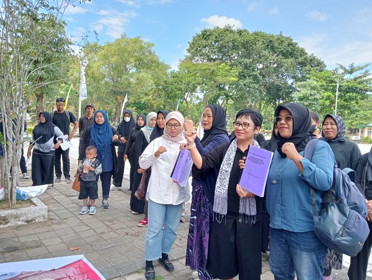 Tolak peleburan DP3AP2KB, Aliansi Perlindungan Anak dan Perempuan Lakukan Aksi