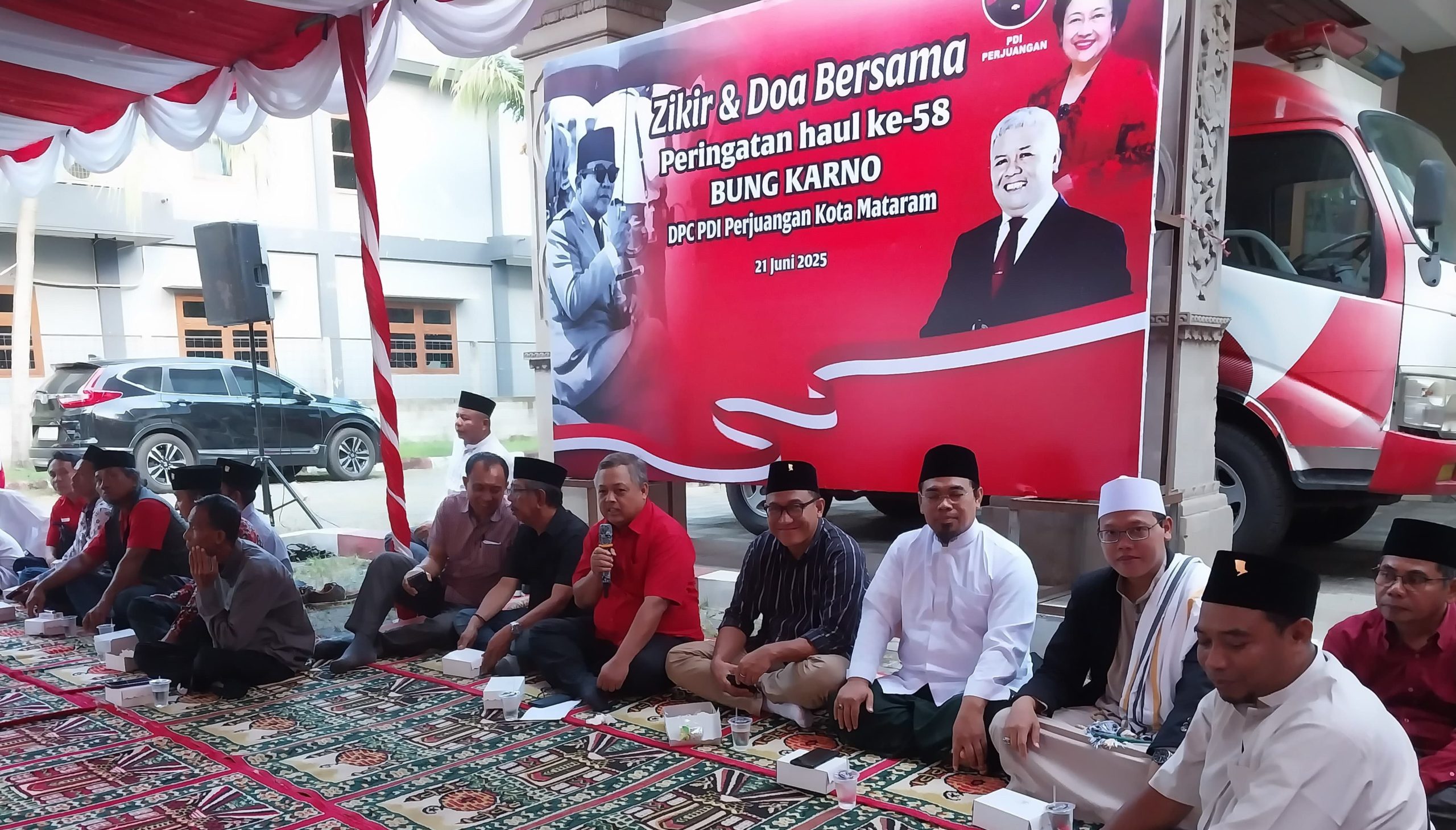 Beri Penghormatan ke Bung Karno, PDIP NTB dan DPC PDIP Kota Mataram Gelar Zikir dan Doa Bersama