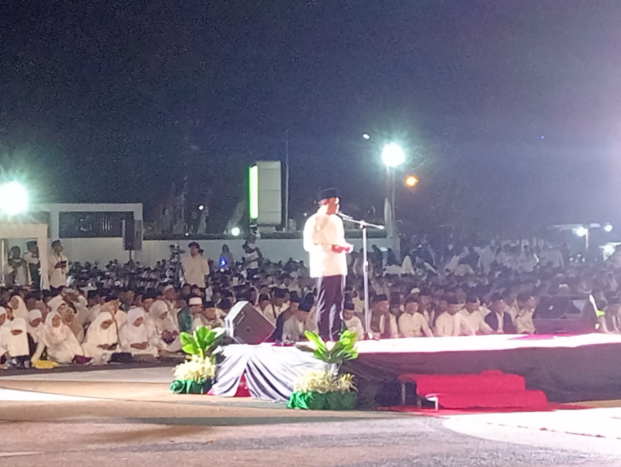 Ribuan Jamaah Lintas Agama Banjiri Doa Kebangsaan di Lapangan Umum Sangakareang