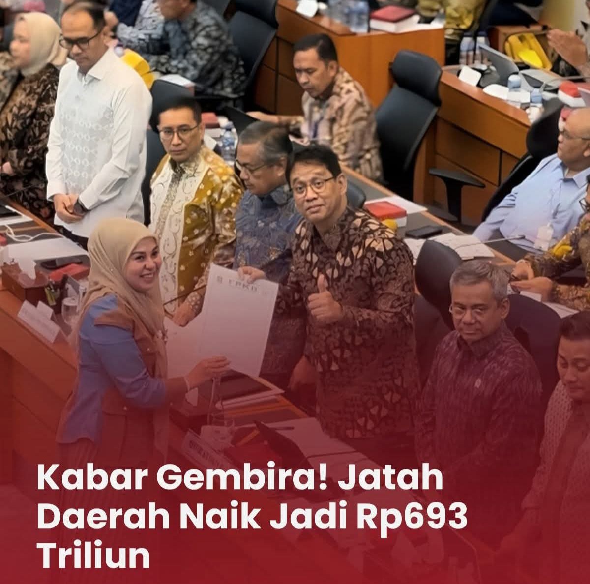 Kabar Gembira! Jatah Daerah Naik Jadi Rp. 693 Triliun Pada RAPBN 2026