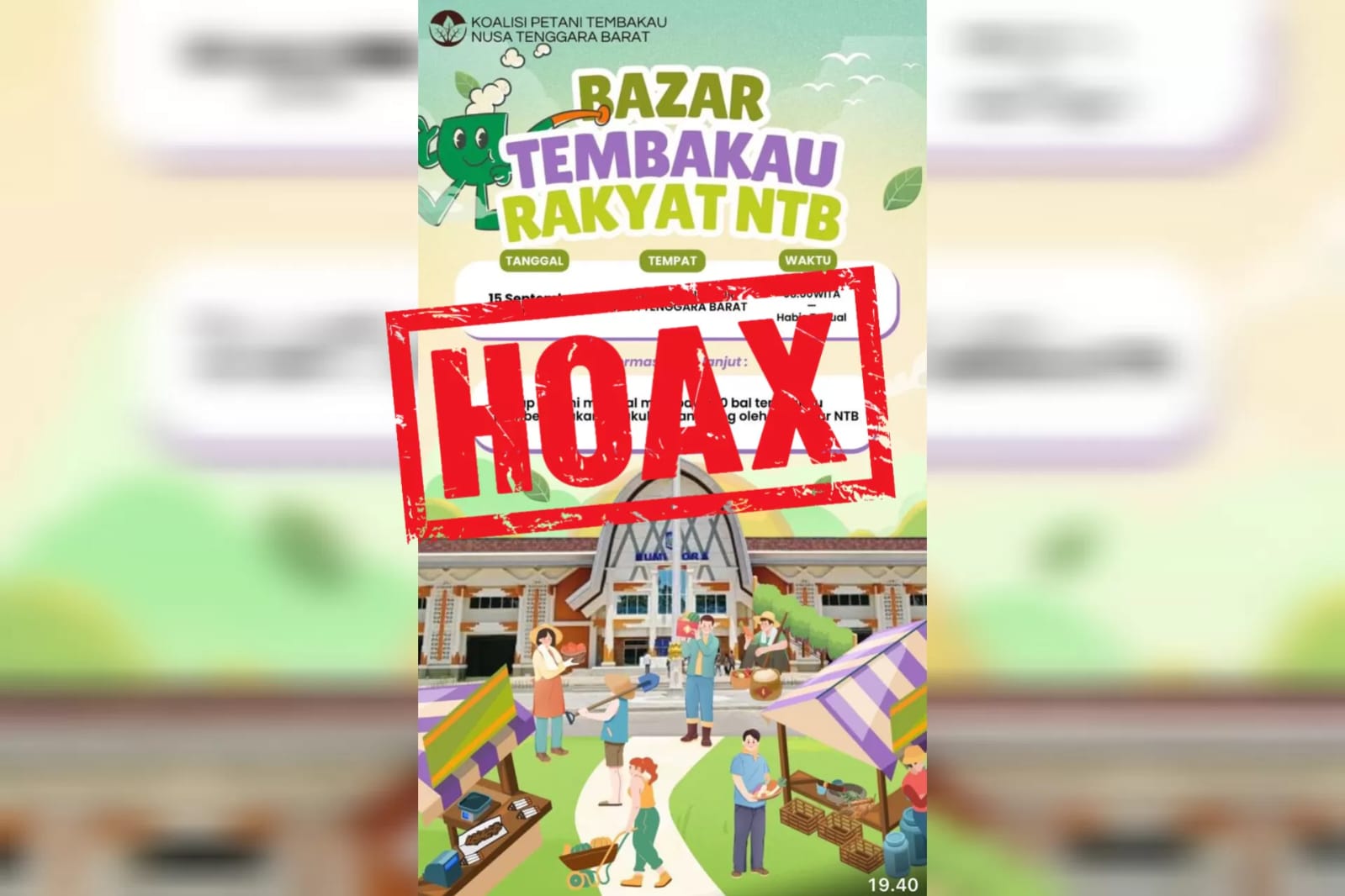 Kadis Kominfotik Tegaskan Bazar Tembakau di Kantor Gubernur Hoax