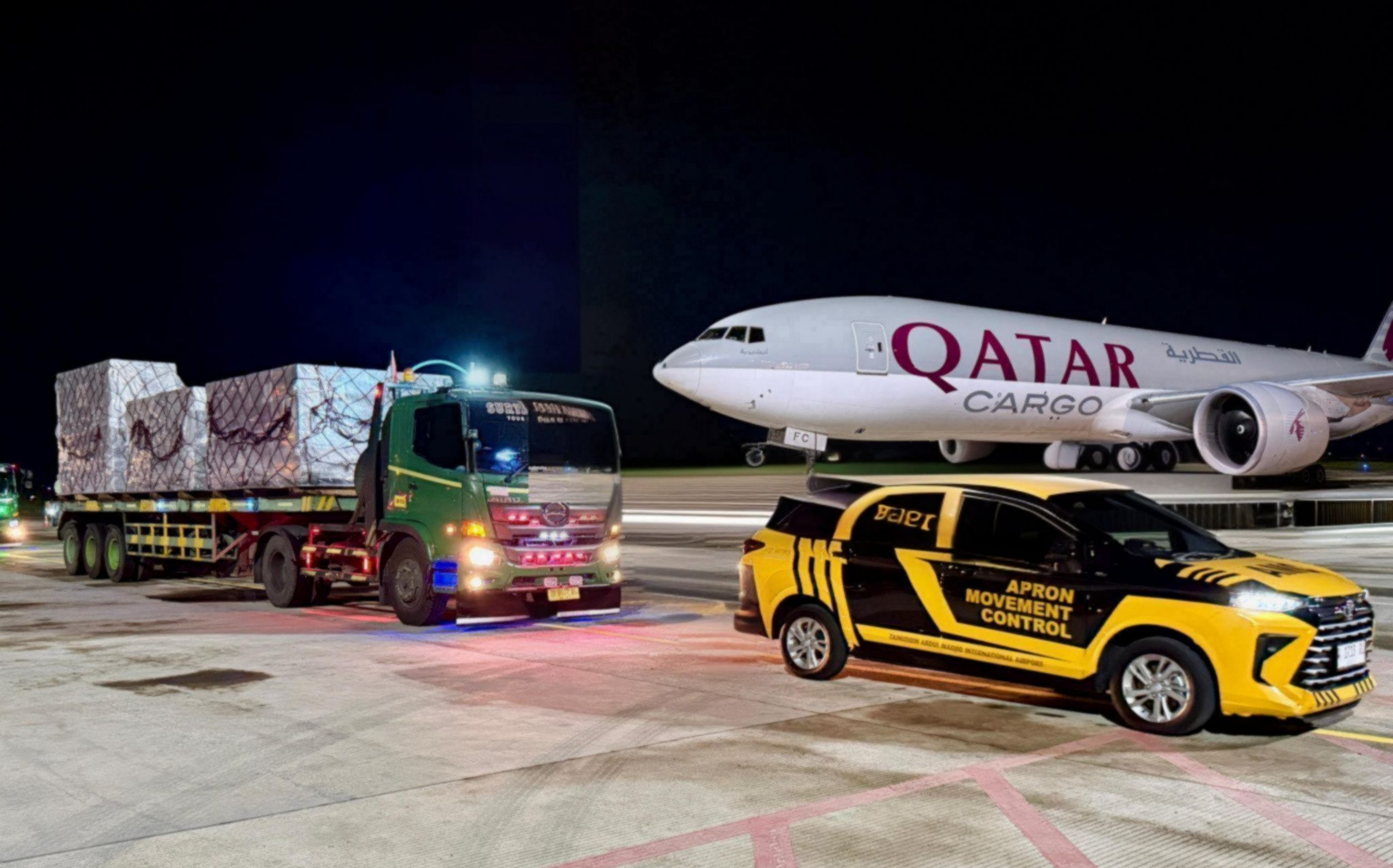 183 Ton Logistik MotoGP Mandalika 2025 Tiba di Bandara Lombok