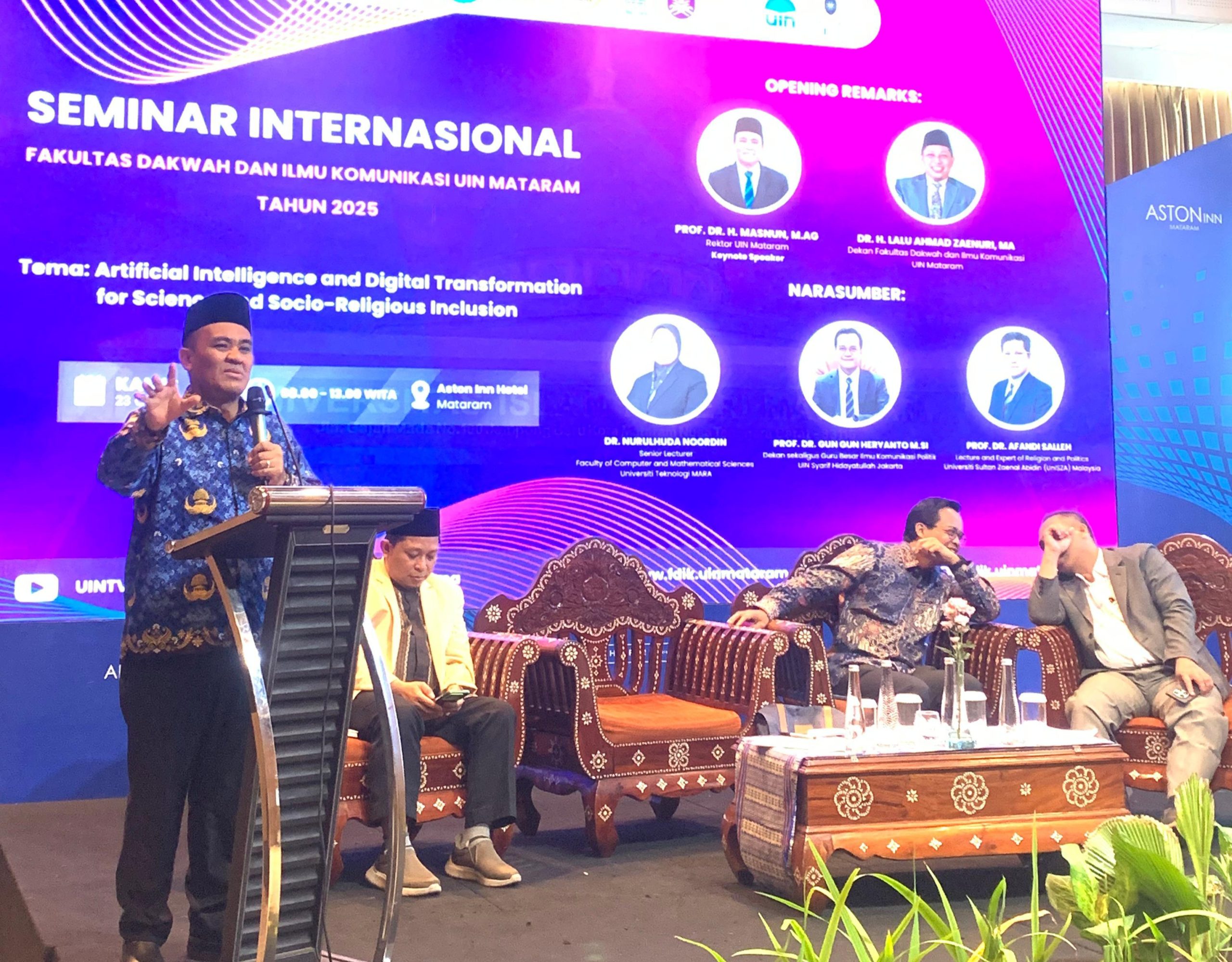 Gelar Seminar Internasional FDIK UIN Mataram Merespon Transformasi Digital dan AI