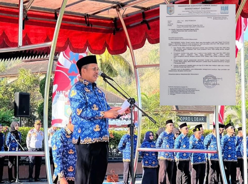 Pemkab Lobar Resmi Pecat Ribuan Tenaga Honorer Non-database