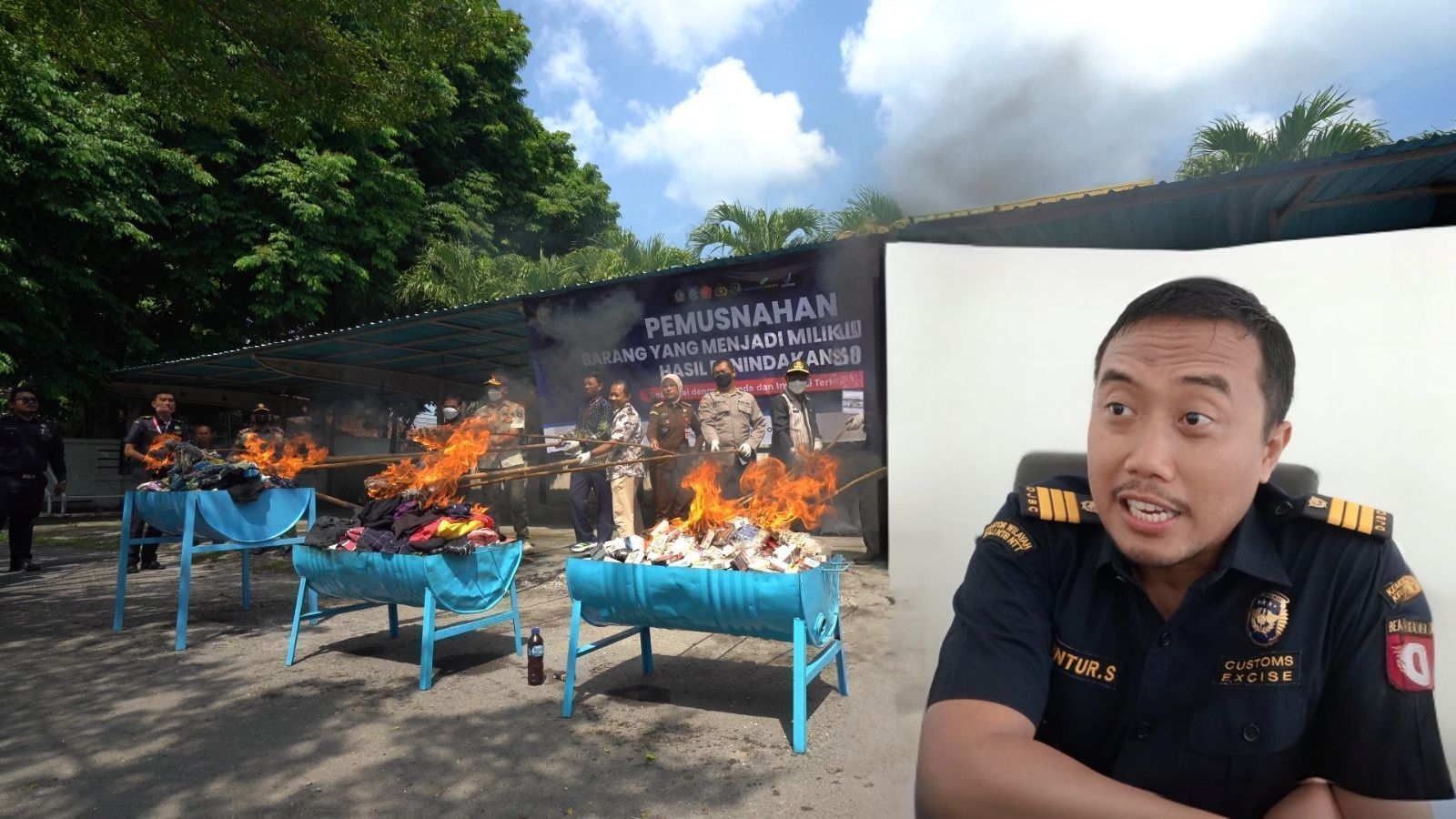 Rugikan Negara Rp 6,68 Miliar, Bea Cukai Mataram Musnahkan Produk Ilegal Hasil Sitaan