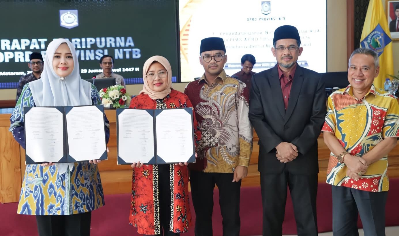 DPRD NTB dan Pemprov NTB Sepakati KUA-PPAS APBD 2026, Fokus Pada Pengentasan Kemiskinan dan Pariwisata