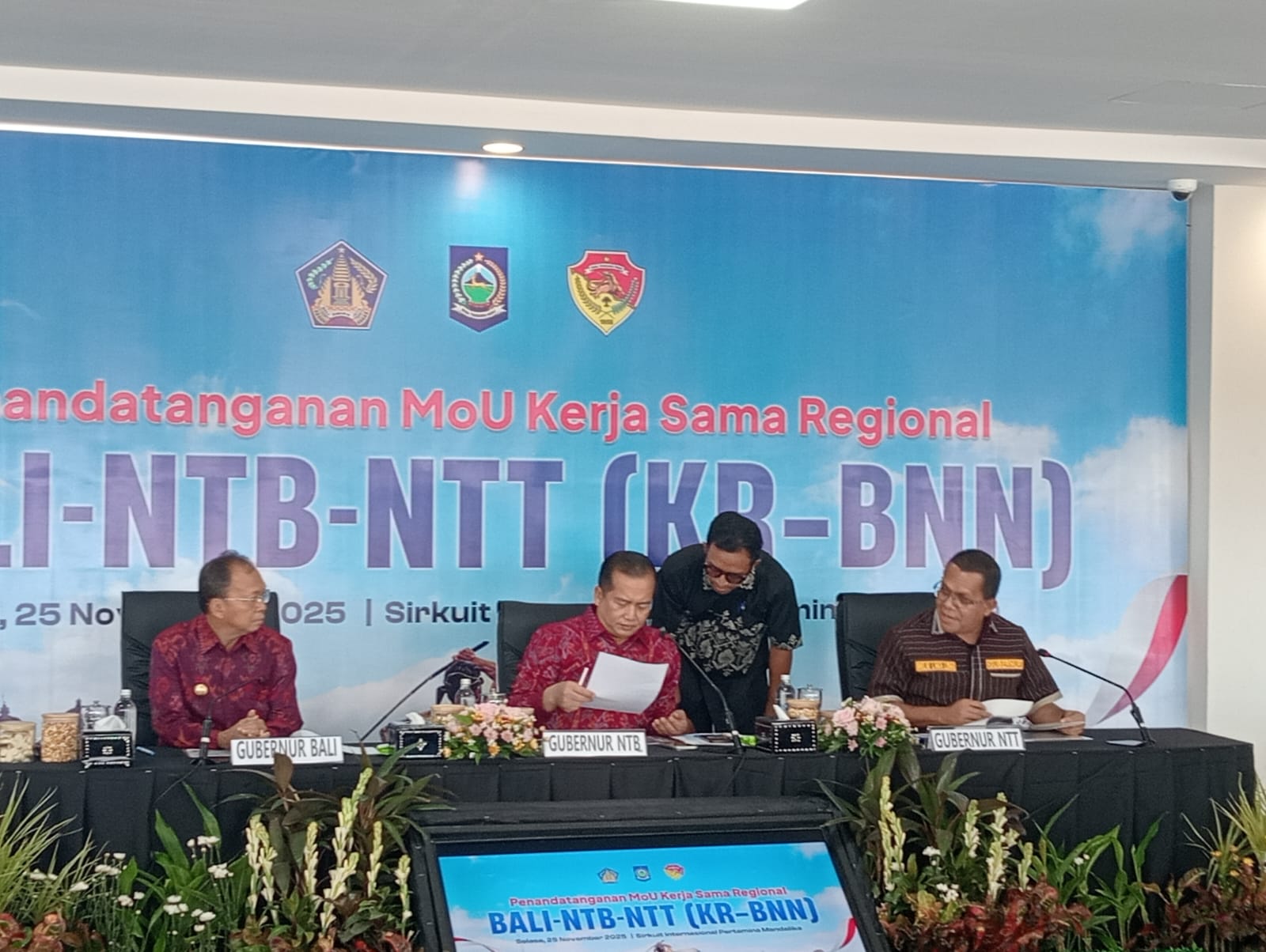 Bali, NTB dan NTT Teken MoU Kerjasama di Mandalika, Fokus Kerjasama Pariwisata dan Energi