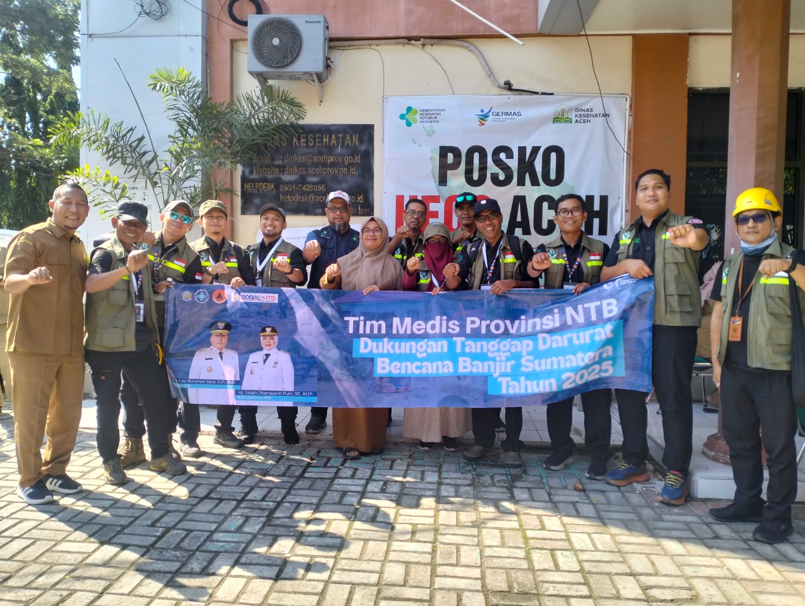 Tiba di Aceh, Tim Relawan NTB Langsung Lakukan Koordinasi dan Pemetaan Distribusi Bantuan