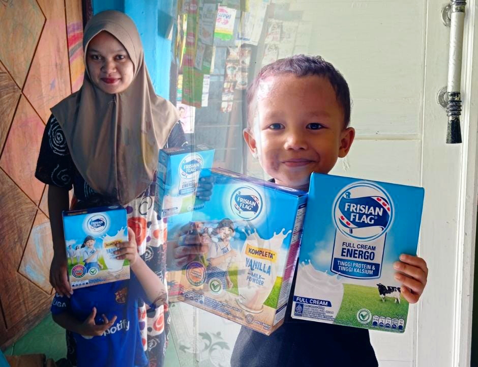 Demokrat Mataram Turun ke Permukiman, Susu Gratis Jadi Ikhtiar Tekan Stunting