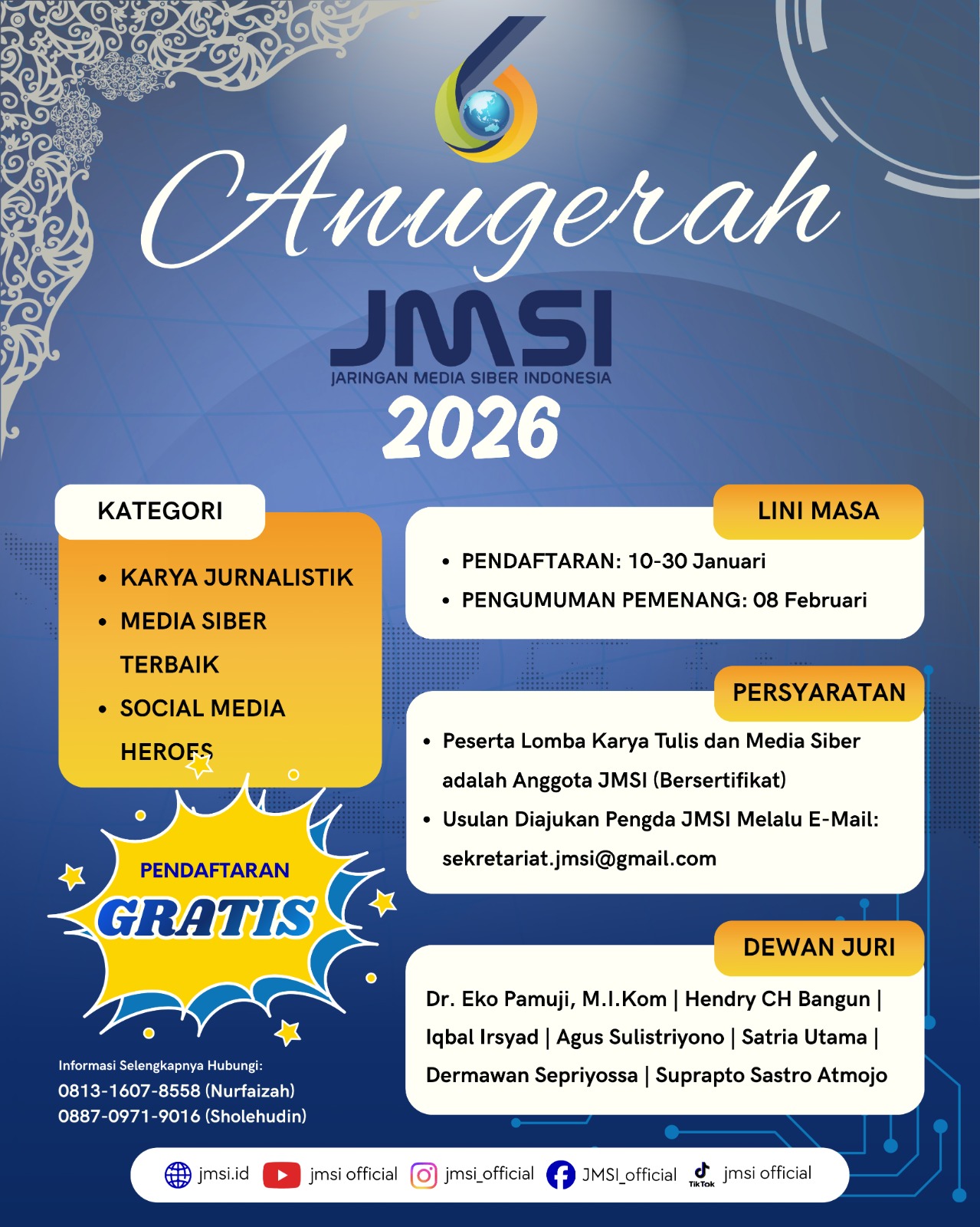 Lomba Karya Jurnalistik JMSI, Ini syarat dan Ketentuannya