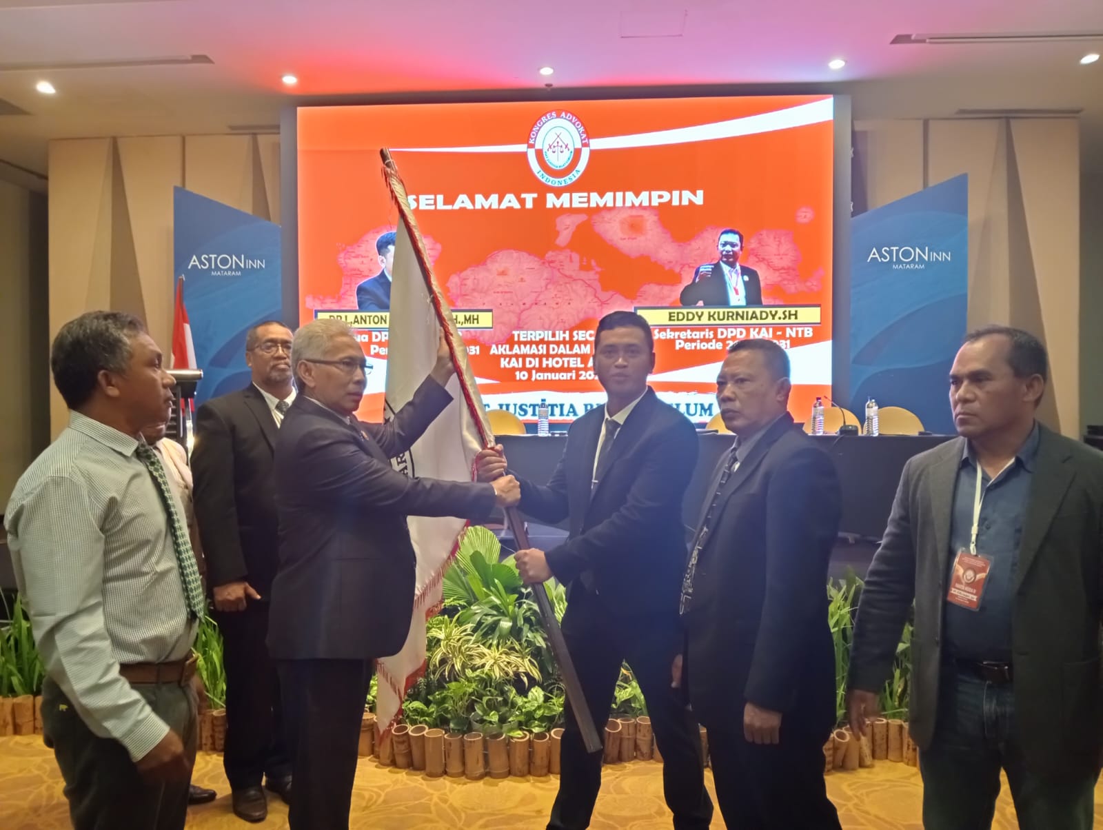 Terpilih Secara Aklamasi, Lalu Anton Nahkodai KAI NTB Periode 2026-2031