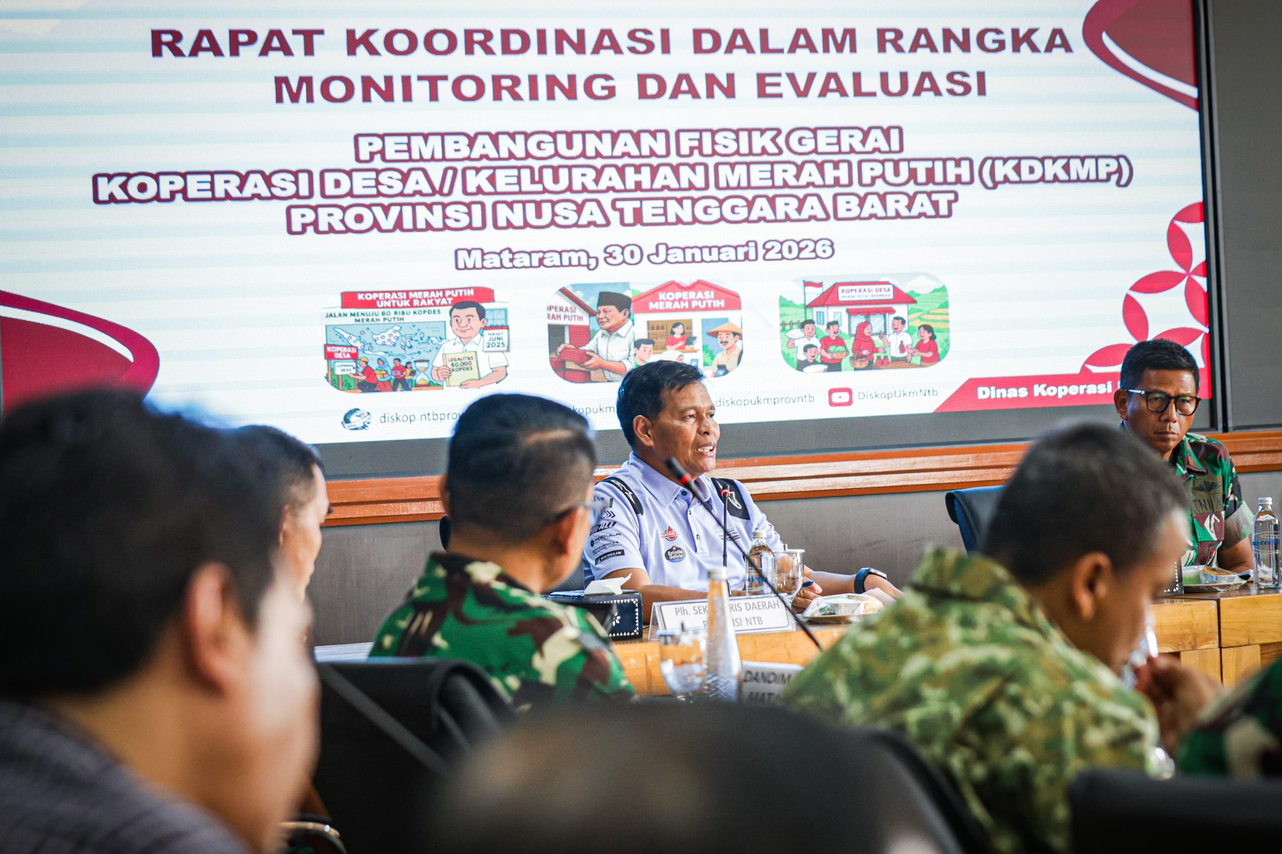 Belum Capai Terget, Pemprov NTB dan Korem 162/Wira Bhakti Percepat Pembangunan Gerai KDKMP