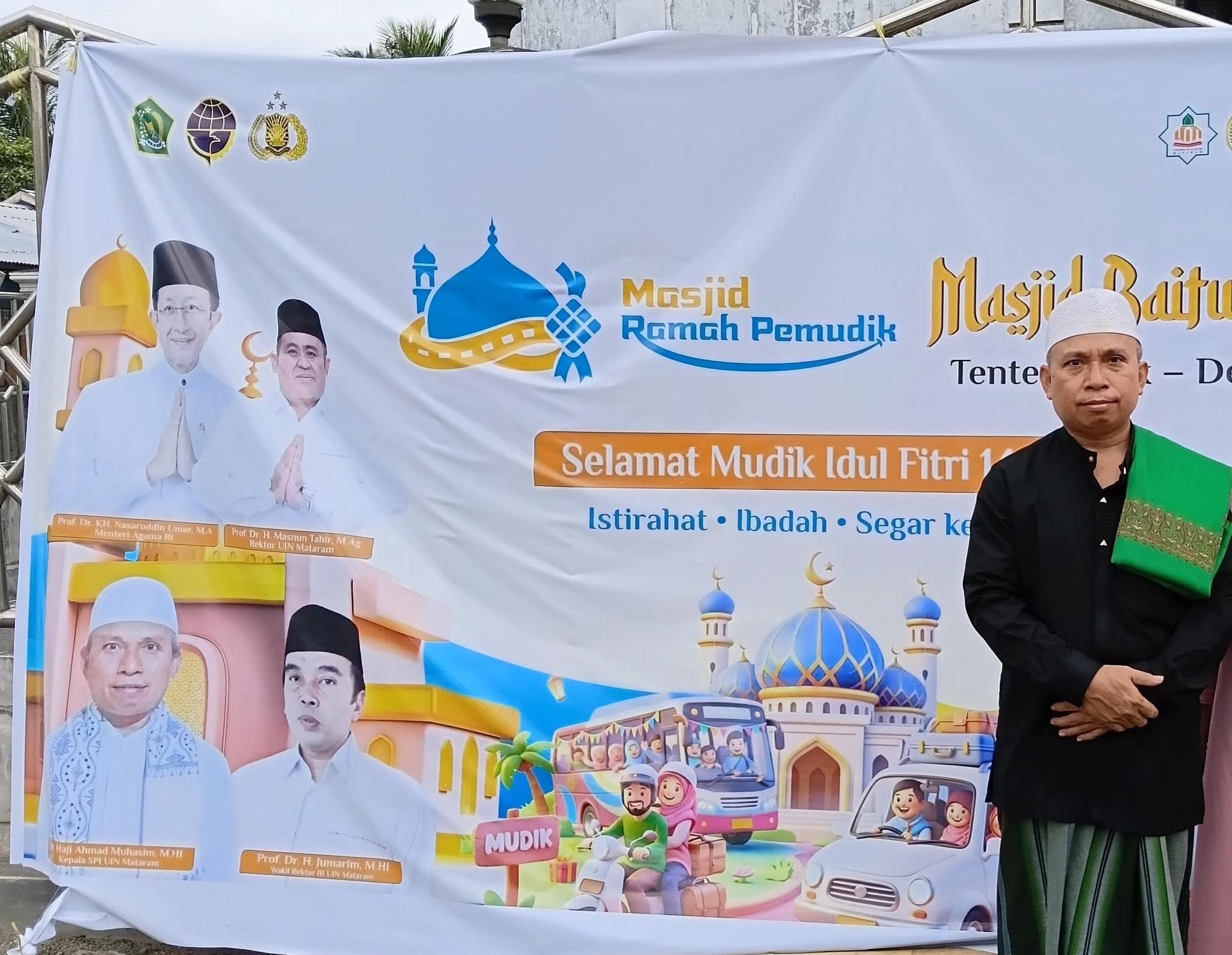 Hadirkan “Masjid Ramah Pemudik” UIN Mataram Tegaskan Peran Humanis Kepada Pemudik