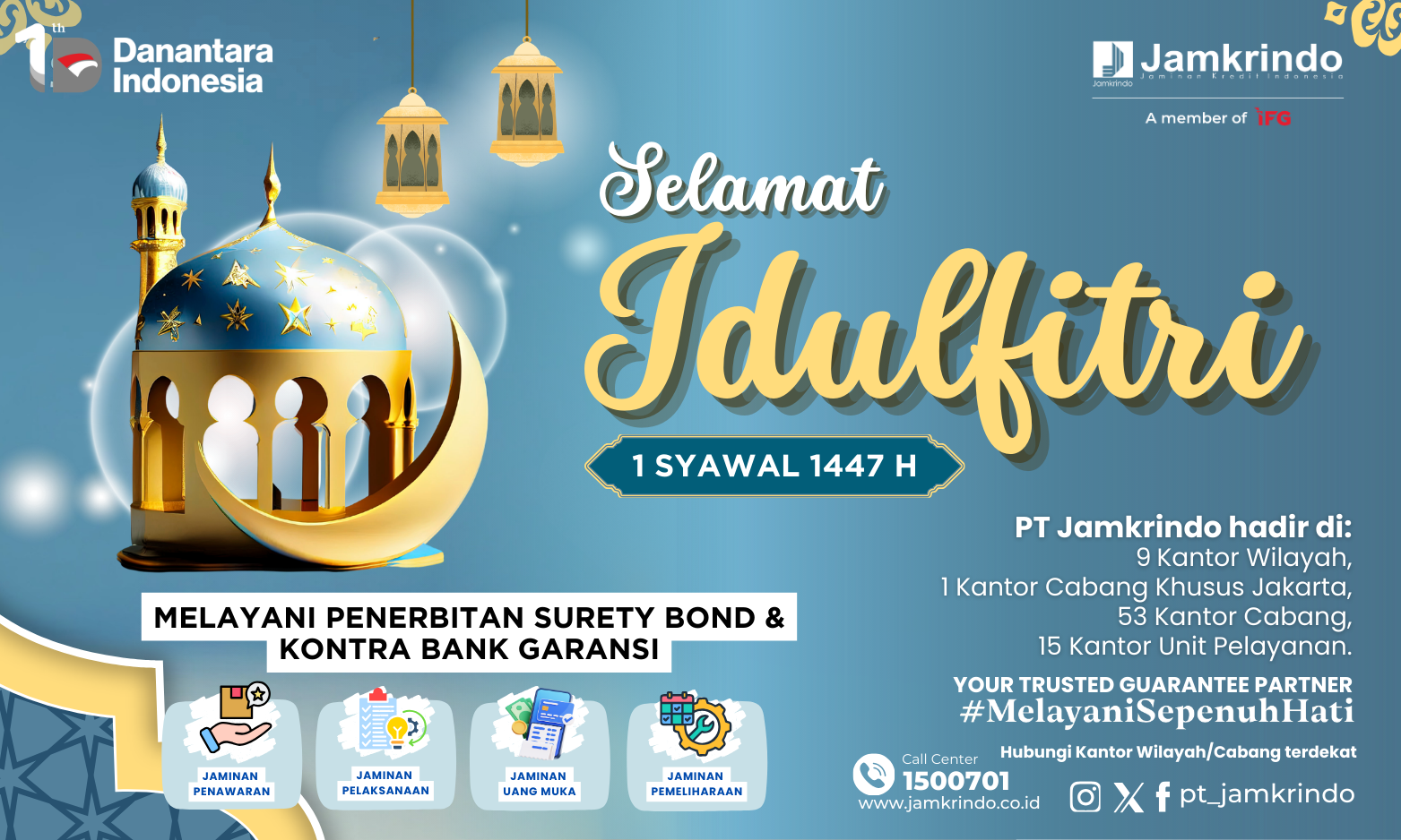 Ucapan Idul Fitri 1447 H PT Jamkrindo
