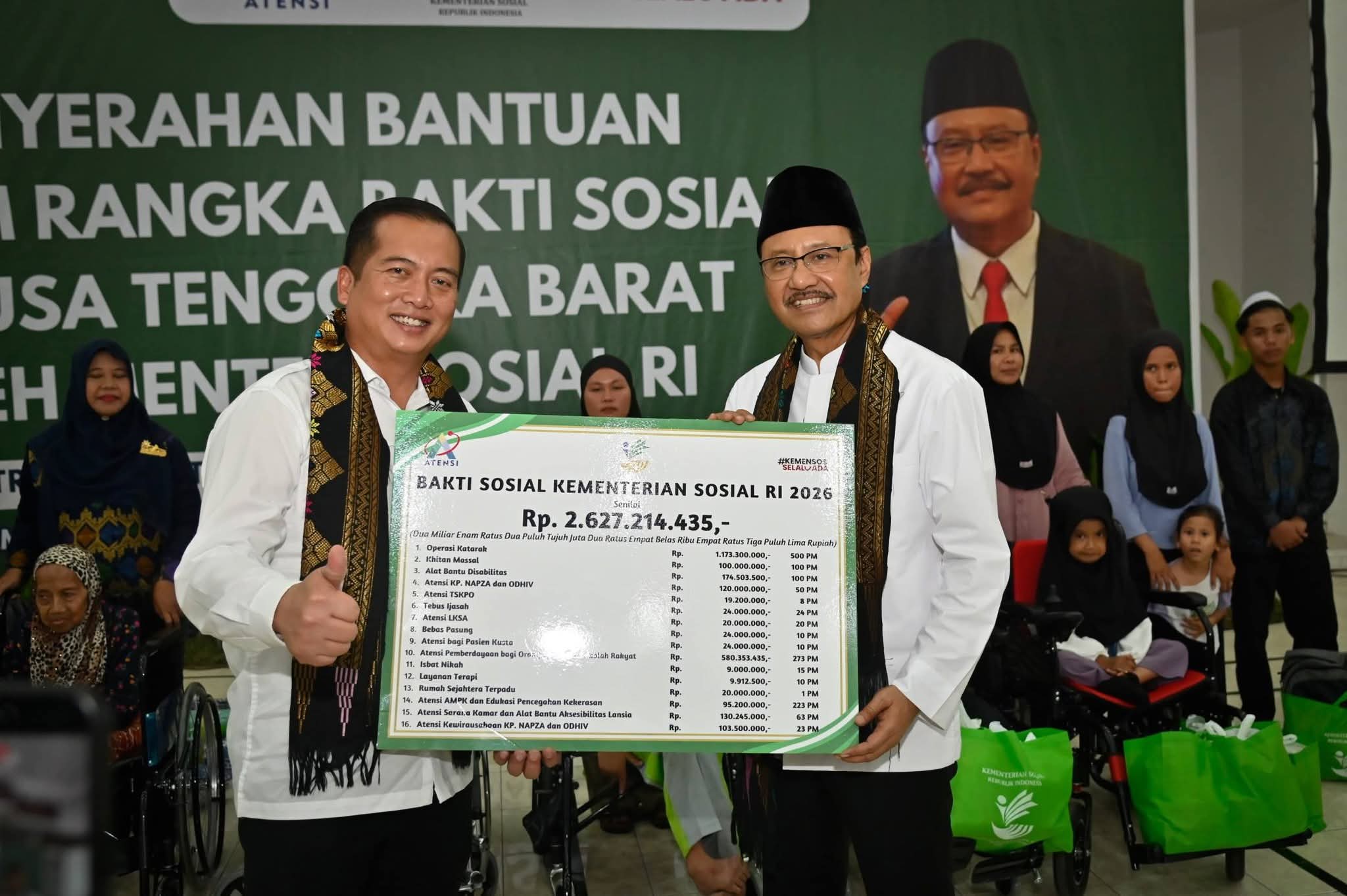 Dampingi Mensos, Gubernur NTB Perkuat Sinergi Penanganan Kimiskinan di NTB