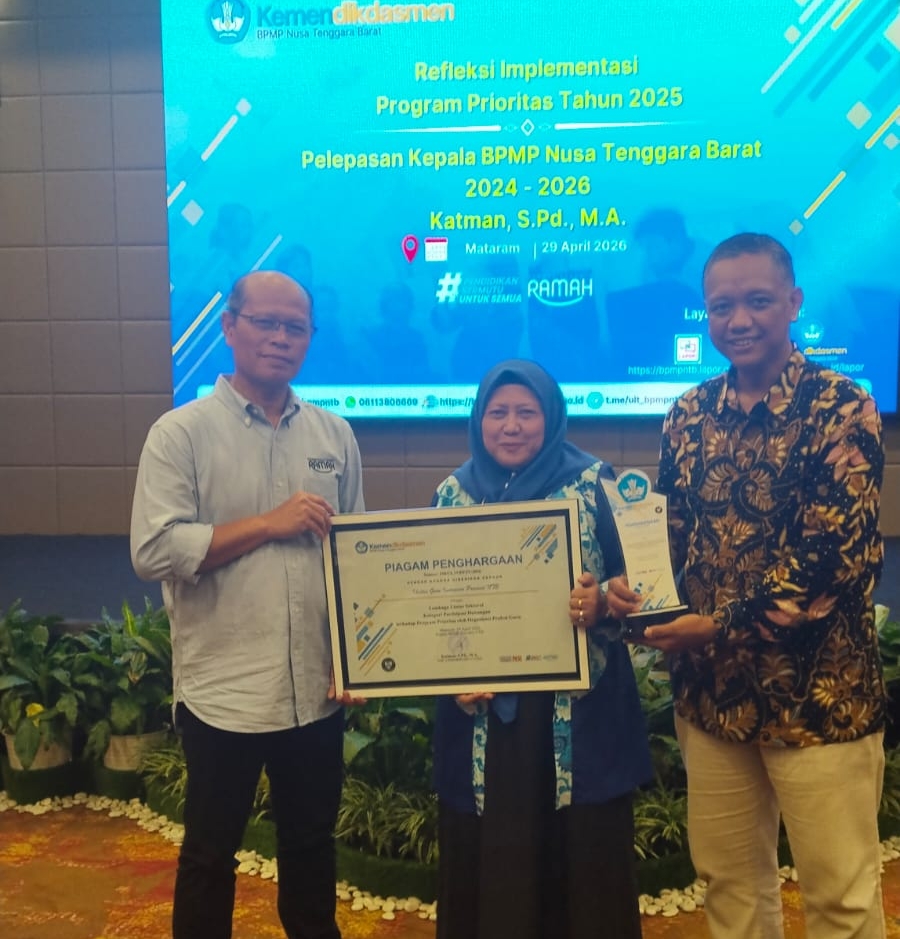Konsisten Dukung Program Pendidikan, IGI NTB Raih Anugerah BPMP