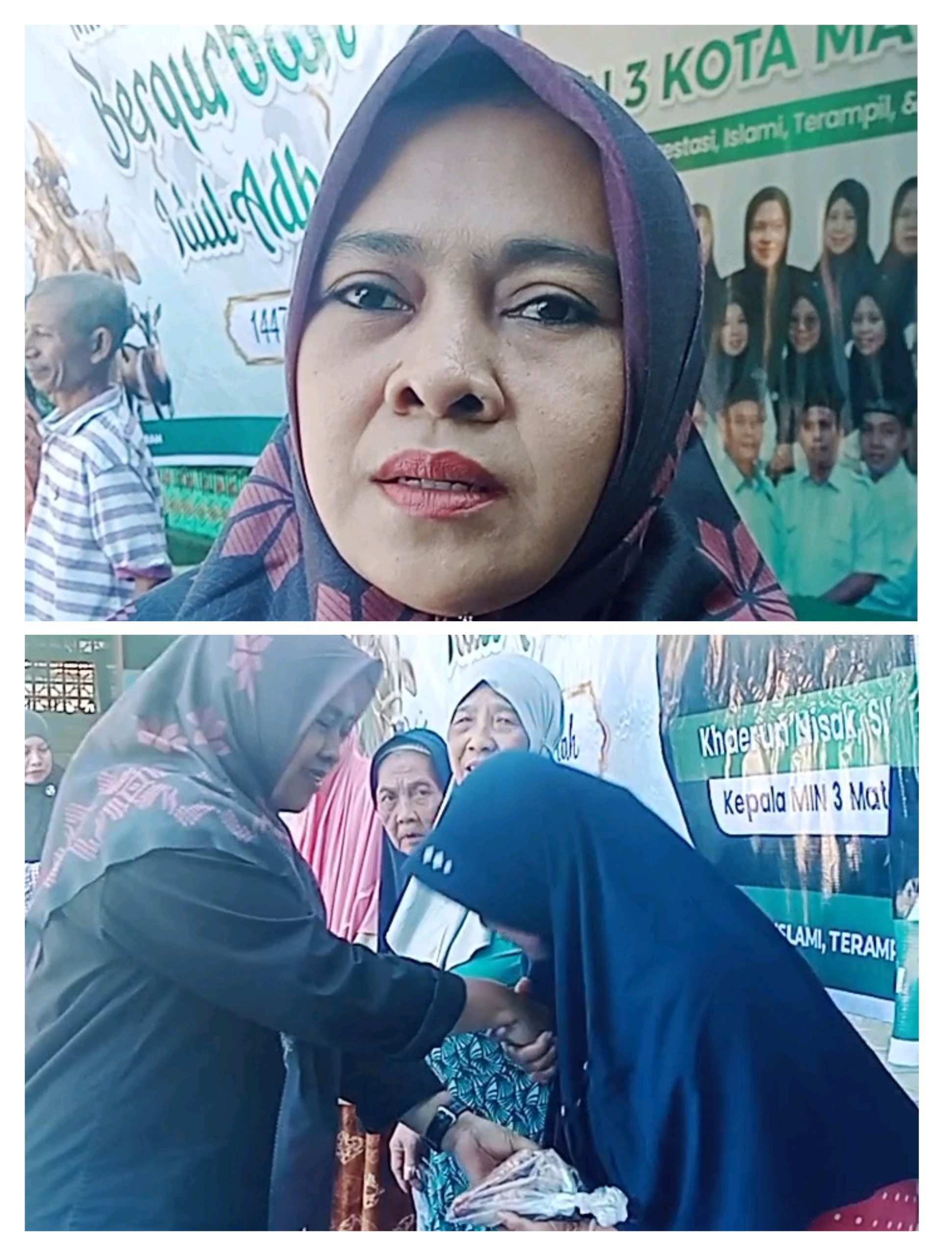Tingkatkan Kepedulian Sosial, MIN 3 Mataram Bagikan 200 Paket Daging Kurban