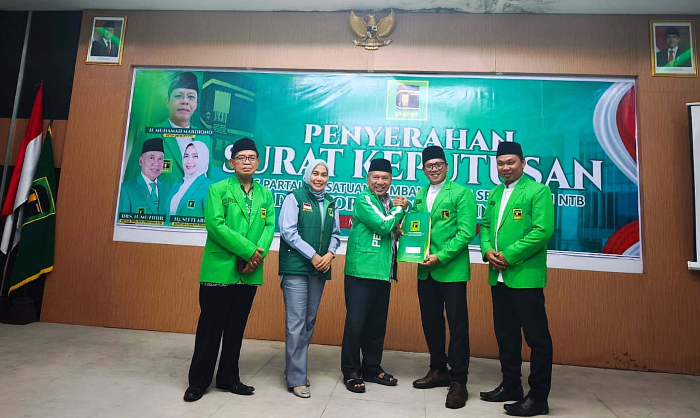 Resmi Kantongi SK, Zia Urrahman Langsung Tancap Gas Konsolidasikan PPP Kota Mataram