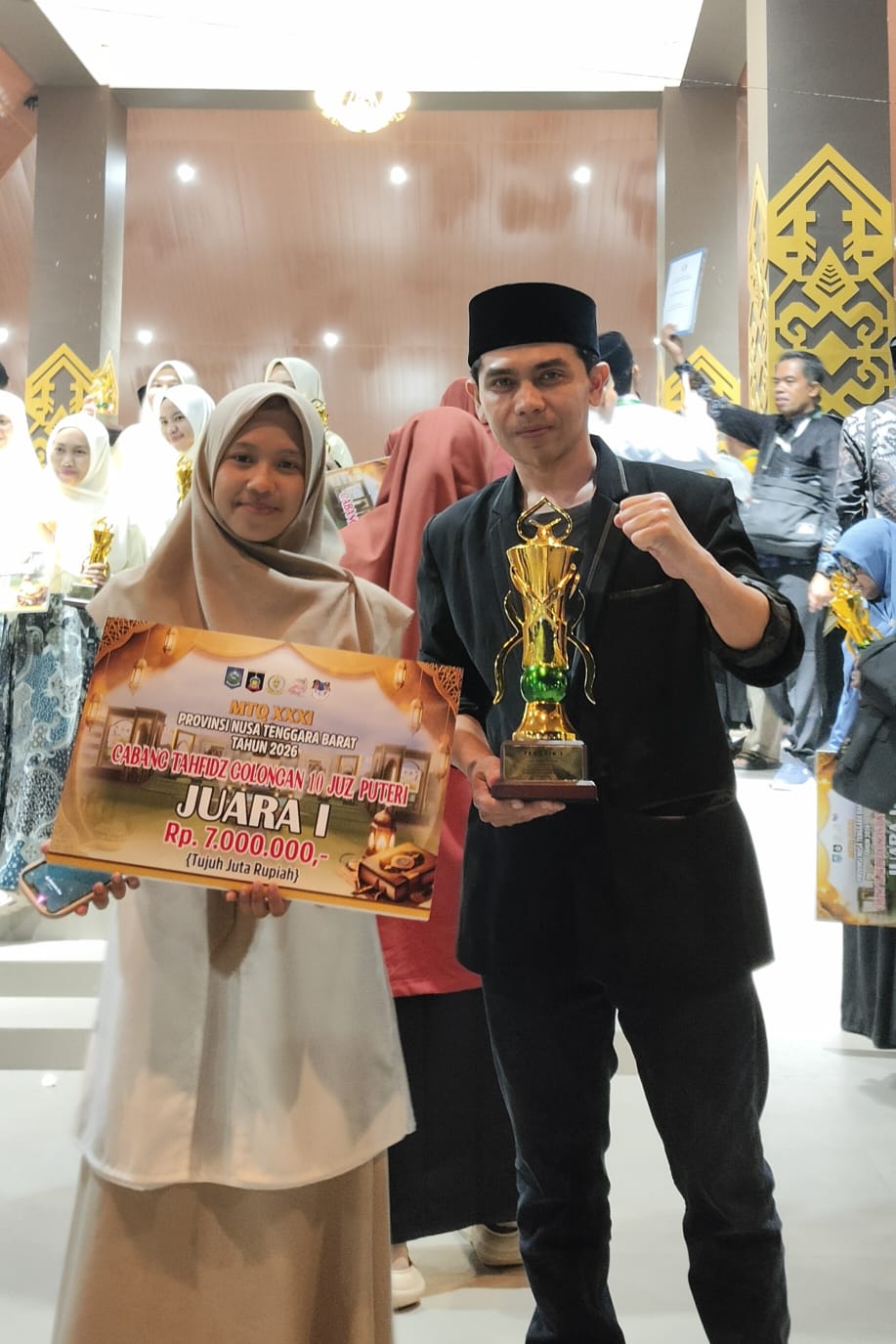Butuh Waktu Lima Tahun, Santri Binaan Lembaga As-salam Raih Juara 1 Tahfidz 10 Juz Putri MTQ 2026 dan Wakili NTB ke Tingkat Nasional