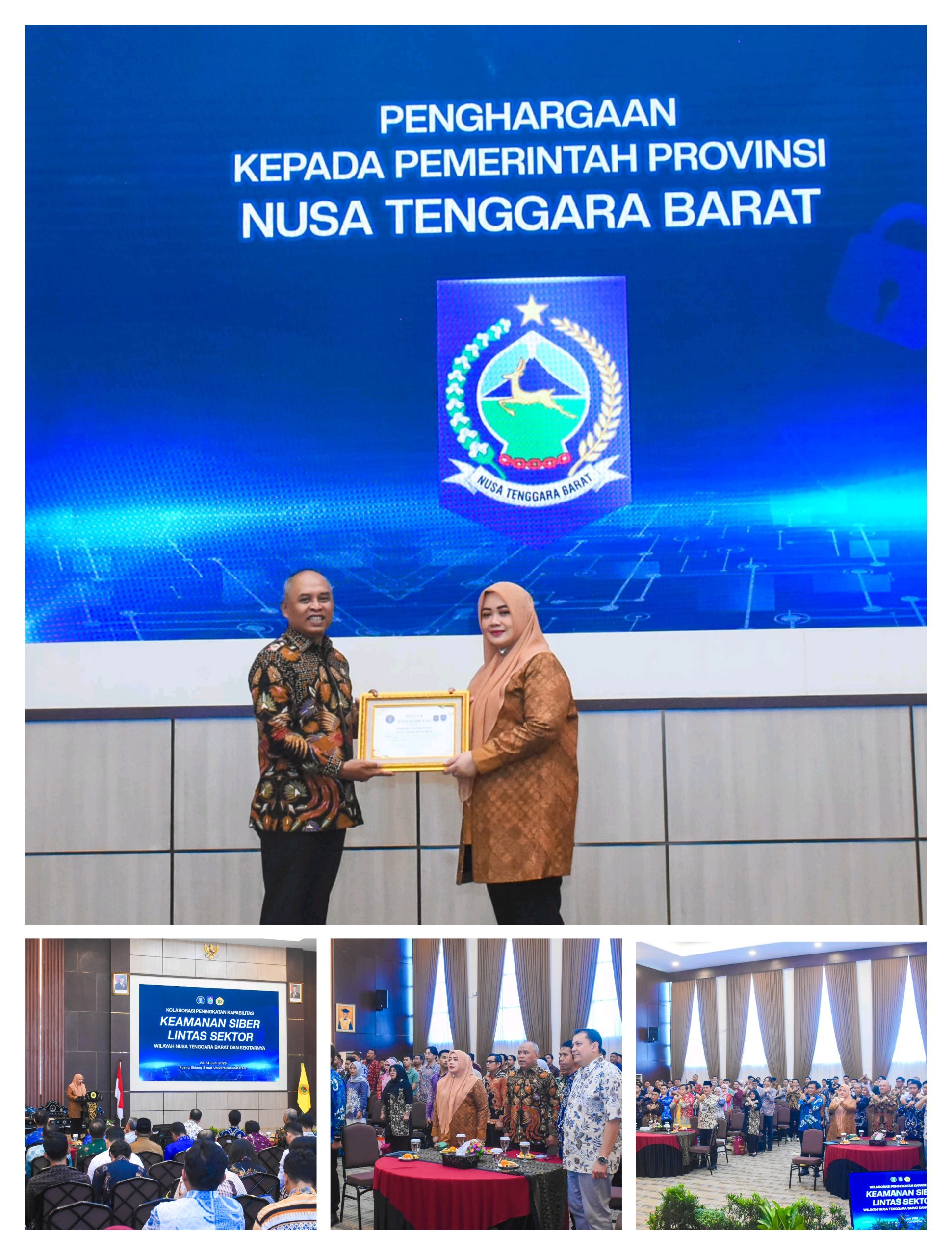 NTB Raih Penghargaan BSSN, Seluruh Kabupaten/Kota Resmi Terhubung dalam Sistem Keamanan Siber Nasional