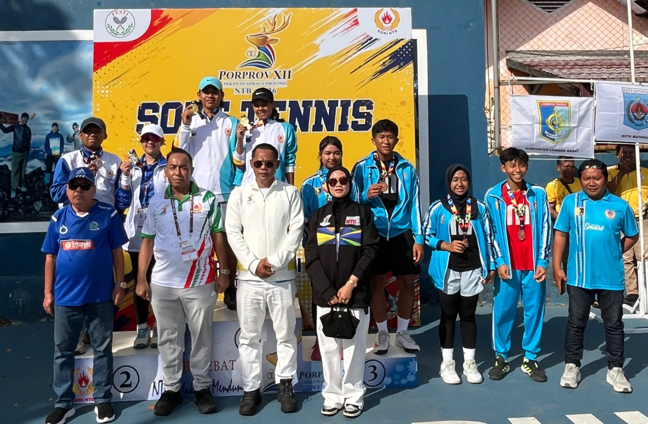Kota Mataram Juara Umum Soft Tennis Porprov NTB 2026, Raih Tiga Medali Emas